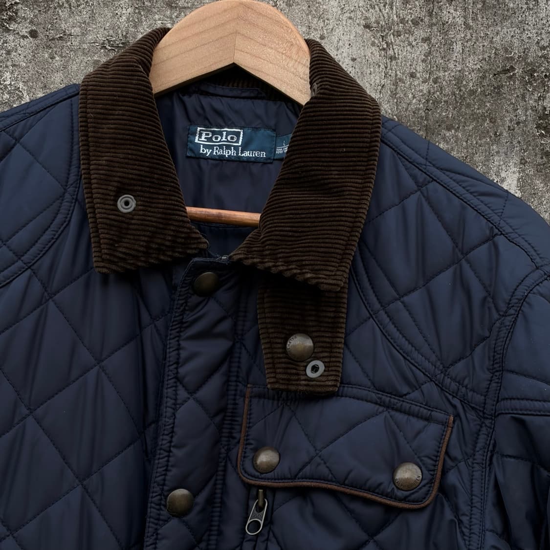 폴로 랄프로렌 카라 코듀로이 퀼팅 자켓 L 0206  상품이미지4