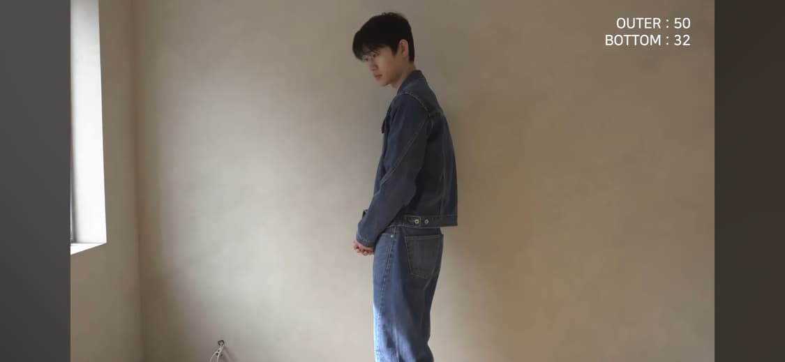 강정석 type 01 데님자켓 50사이즈 상품이미지2