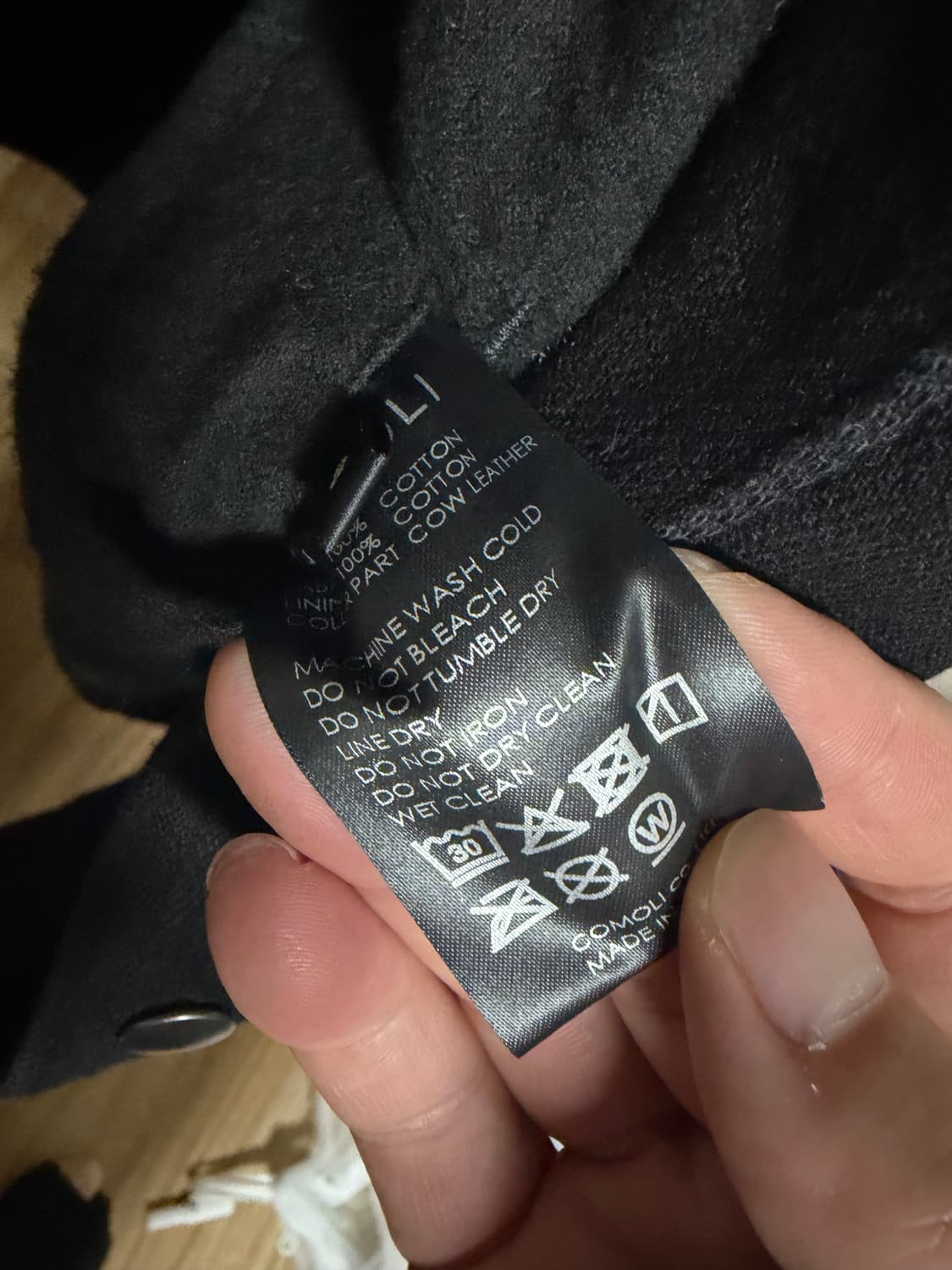 코모리 데님 레더 워크 자켓 판매합니다(2size) 상품이미지4