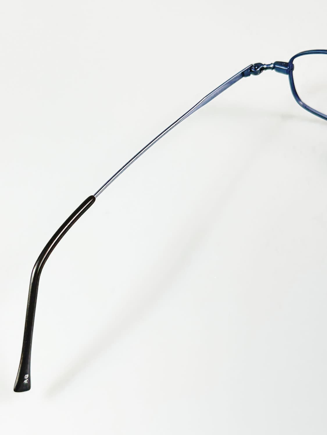 90s MAYFAIR 슬림 스퀘어 블루 메탈 빈티지 안경 상품이미지7
