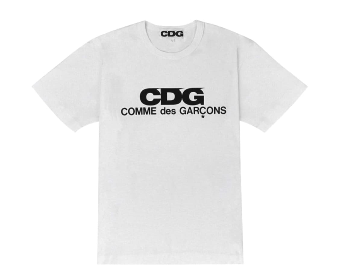 CDG 로고 티셔츠 화이트 - M 상품이미지1