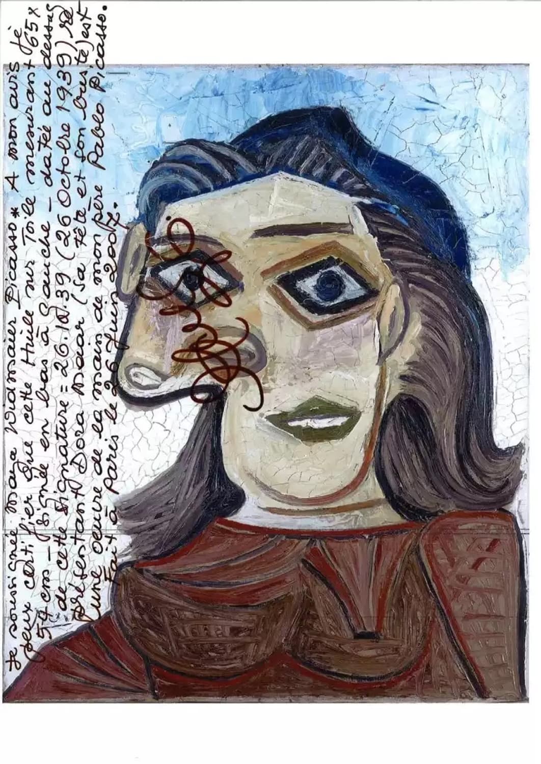 파블로 피카소 도라마르 원작 작품 그림 상품이미지2