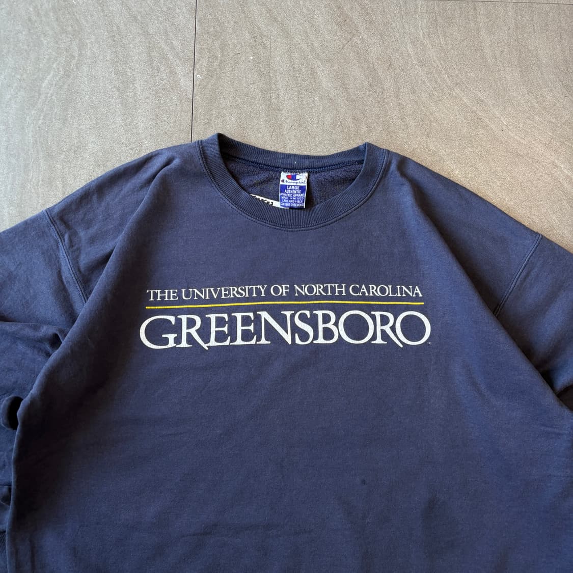 90s 90년대 생산 챔피온 네이비 스웻 셔츠 상품이미지3