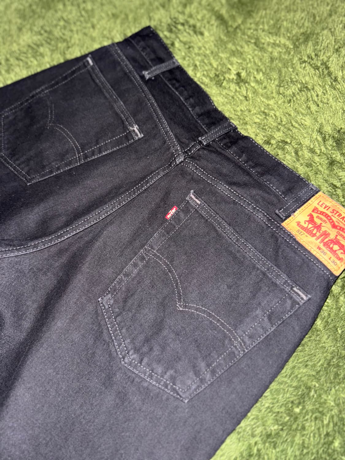 [36X30] 리바이스 517 부츠컷 데님 팬츠 블랙 상품이미지8