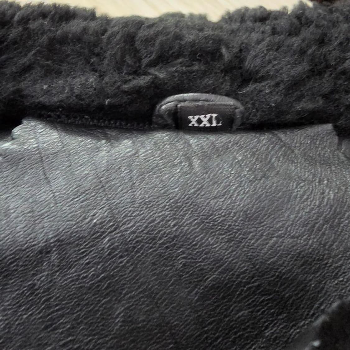 90s 빈티지 아카이브 그런지 무드 레더 필드 자켓 2XL 상품이미지5