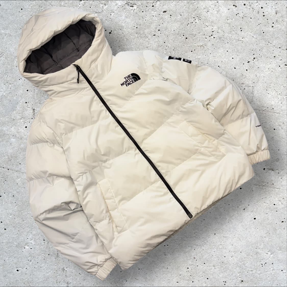 [S] 노스페이스 아스펜 화이트 패딩 점퍼 후드 C48 상품이미지1