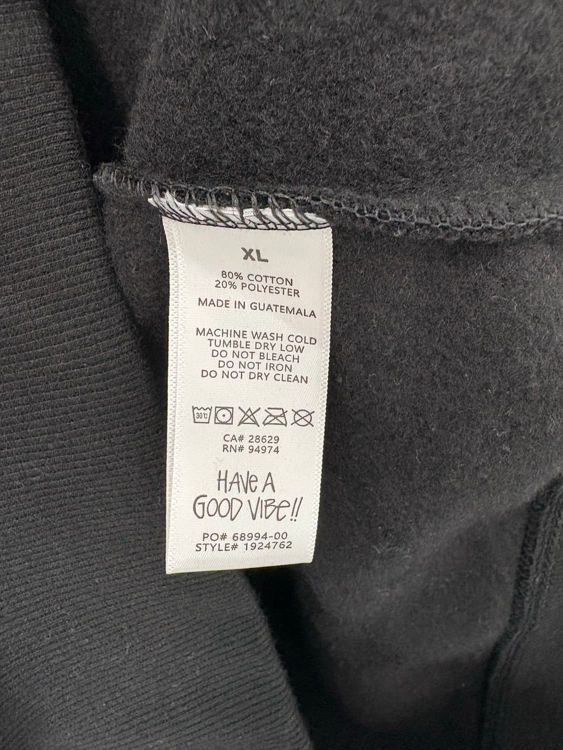  [2XL]새상품 스투시 블랙 후드티  상품이미지7