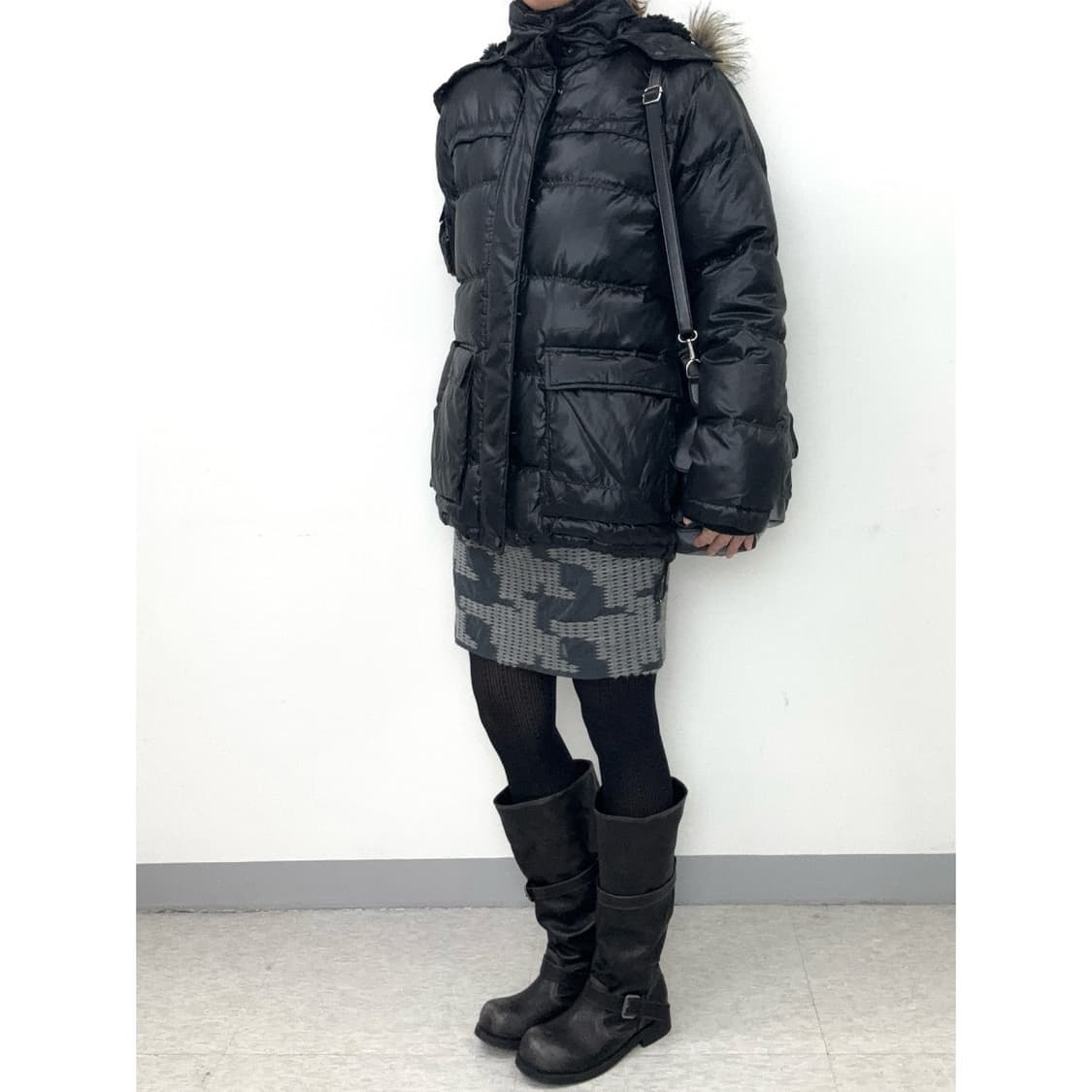 빈티지 블랙 점퍼 패딩 상품이미지3