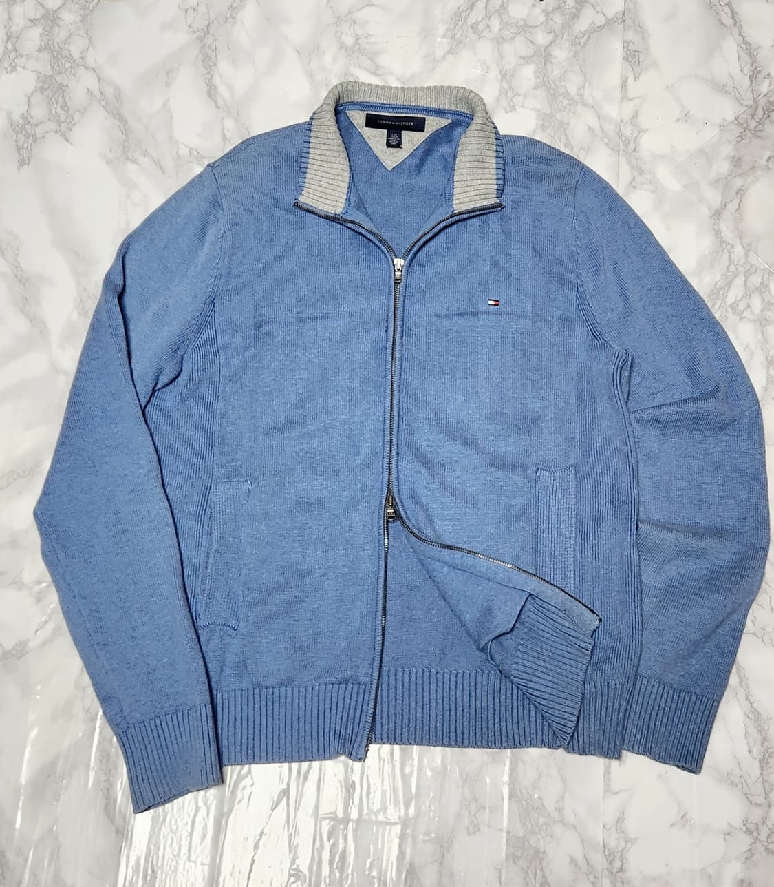 XL 타미힐피거 니트 집업 자켓 상품이미지1