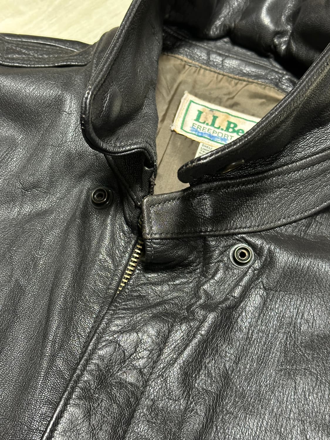 LL Bean 빈티지 A-2 자켓 goat skin 상품이미지6