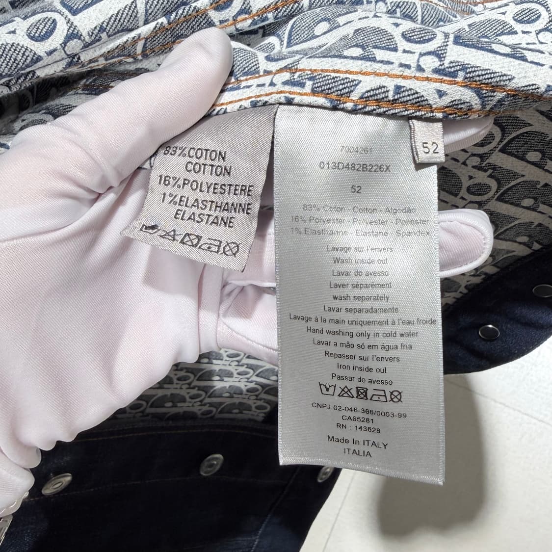 52 / 디올 오블리크 데님 청자켓 상품이미지5