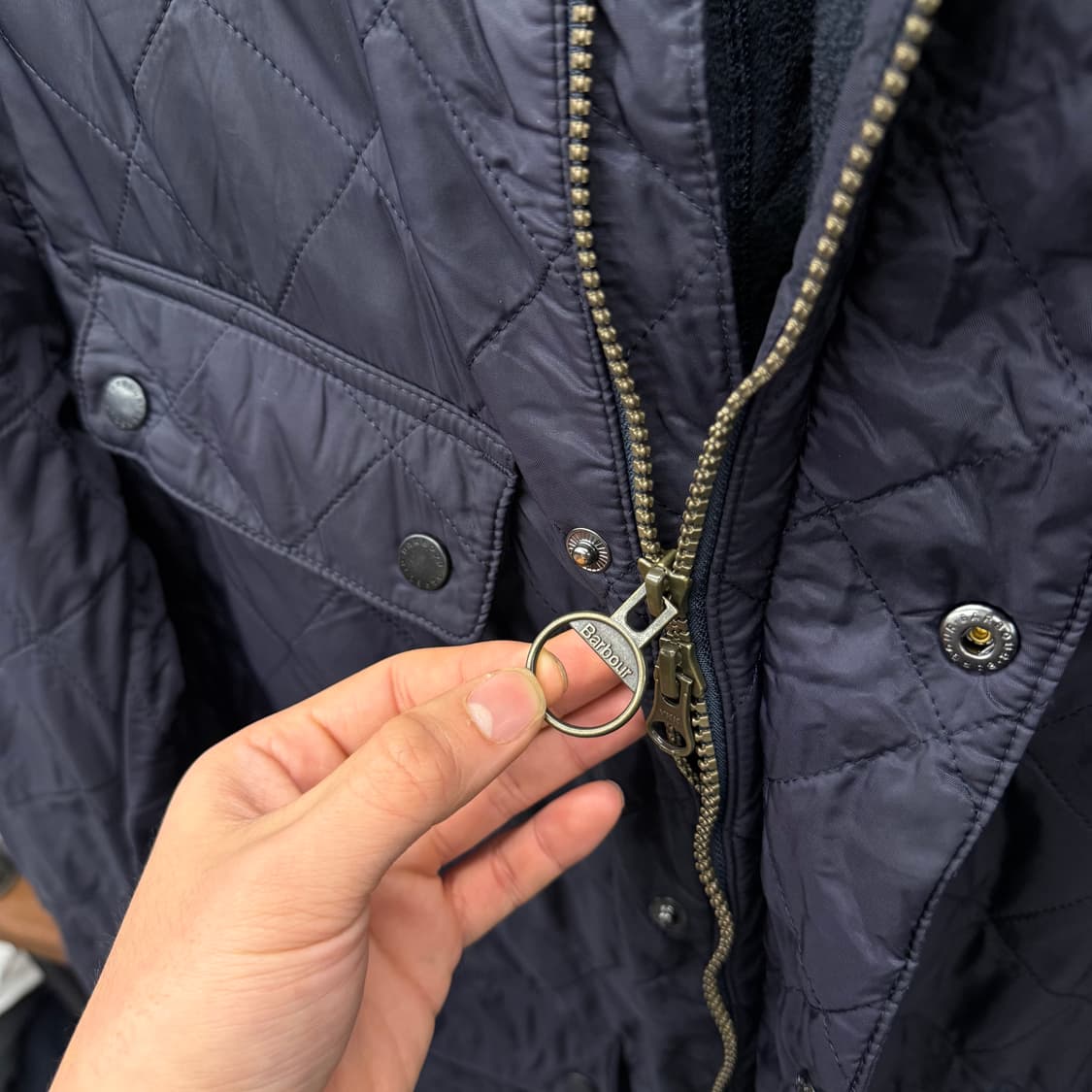 바버 인터네셔널 아리엘 폴라 퀼팅 자켓 상품이미지8