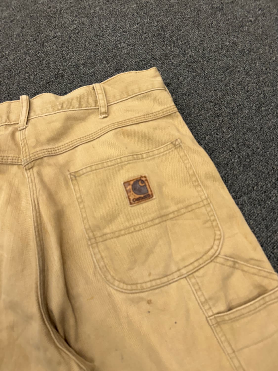 32)칼하트 빈티지 워싱 싱글니 베이지 팬츠 상품이미지7