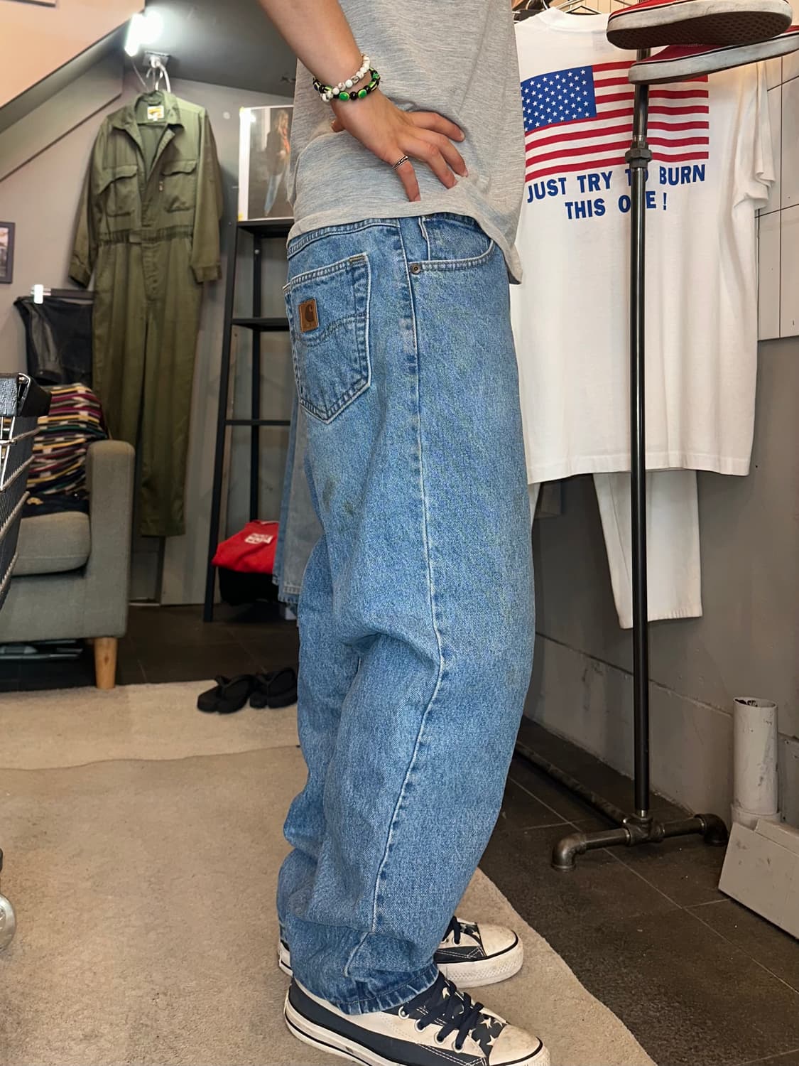 00’s Carhartt washed denim pants 상품이미지2