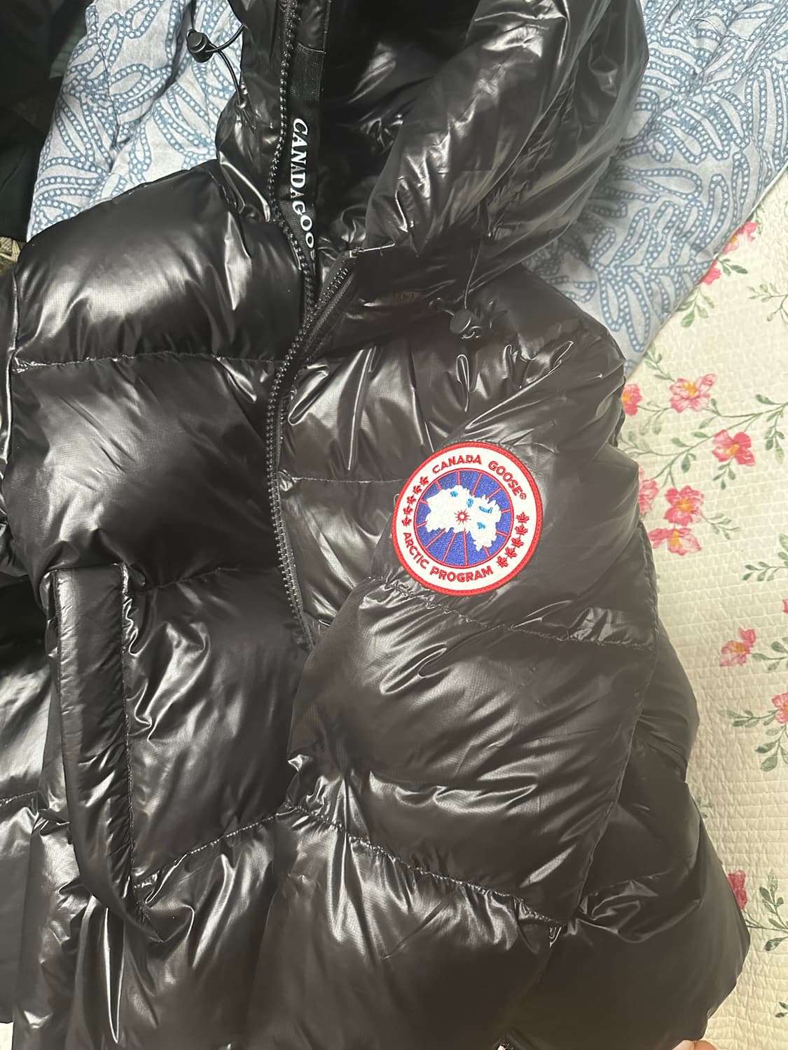 캐나다구스 크포프톤 푸퍼 패딩 블랙 상품이미지4