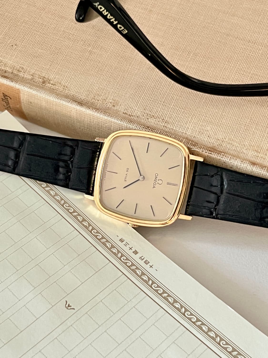 OMEGA 오메가 드빌 스퀘어 수동감기 남성 시계 상품이미지7