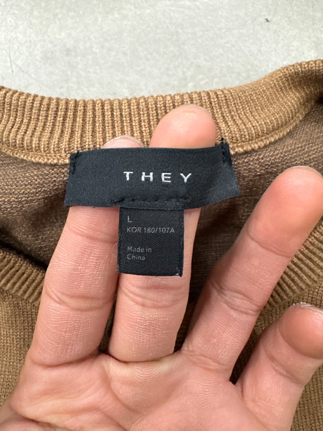 THEY 가디건 베이지 L 상품이미지4