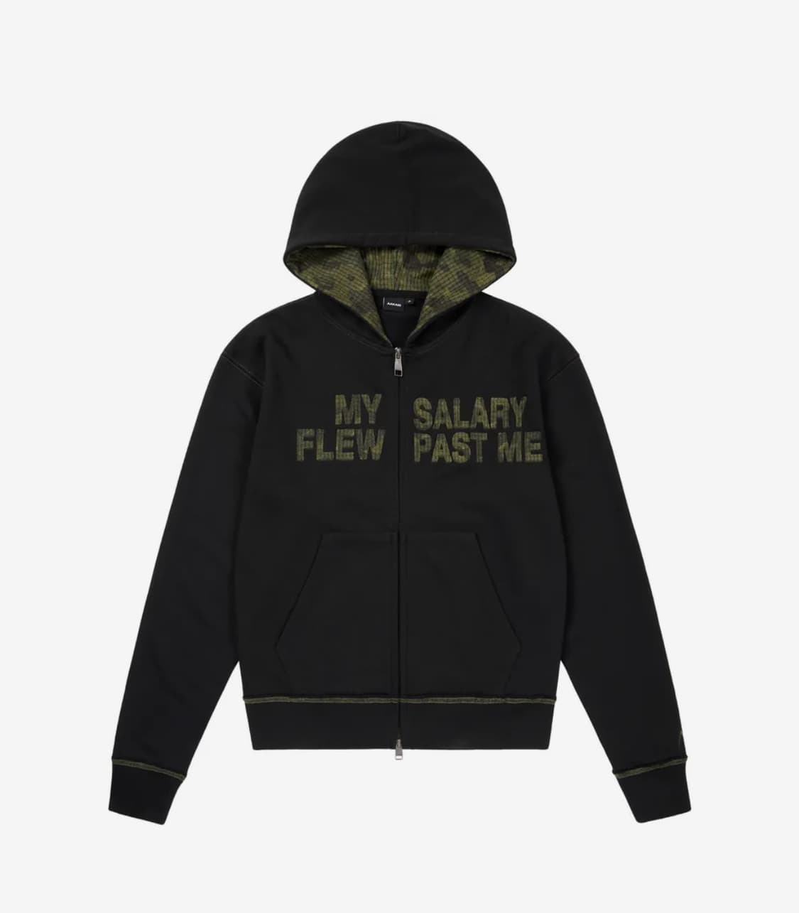 아캄 후드집업 Contrast Patch Zip-Up Hoodie (Bl 상품이미지1