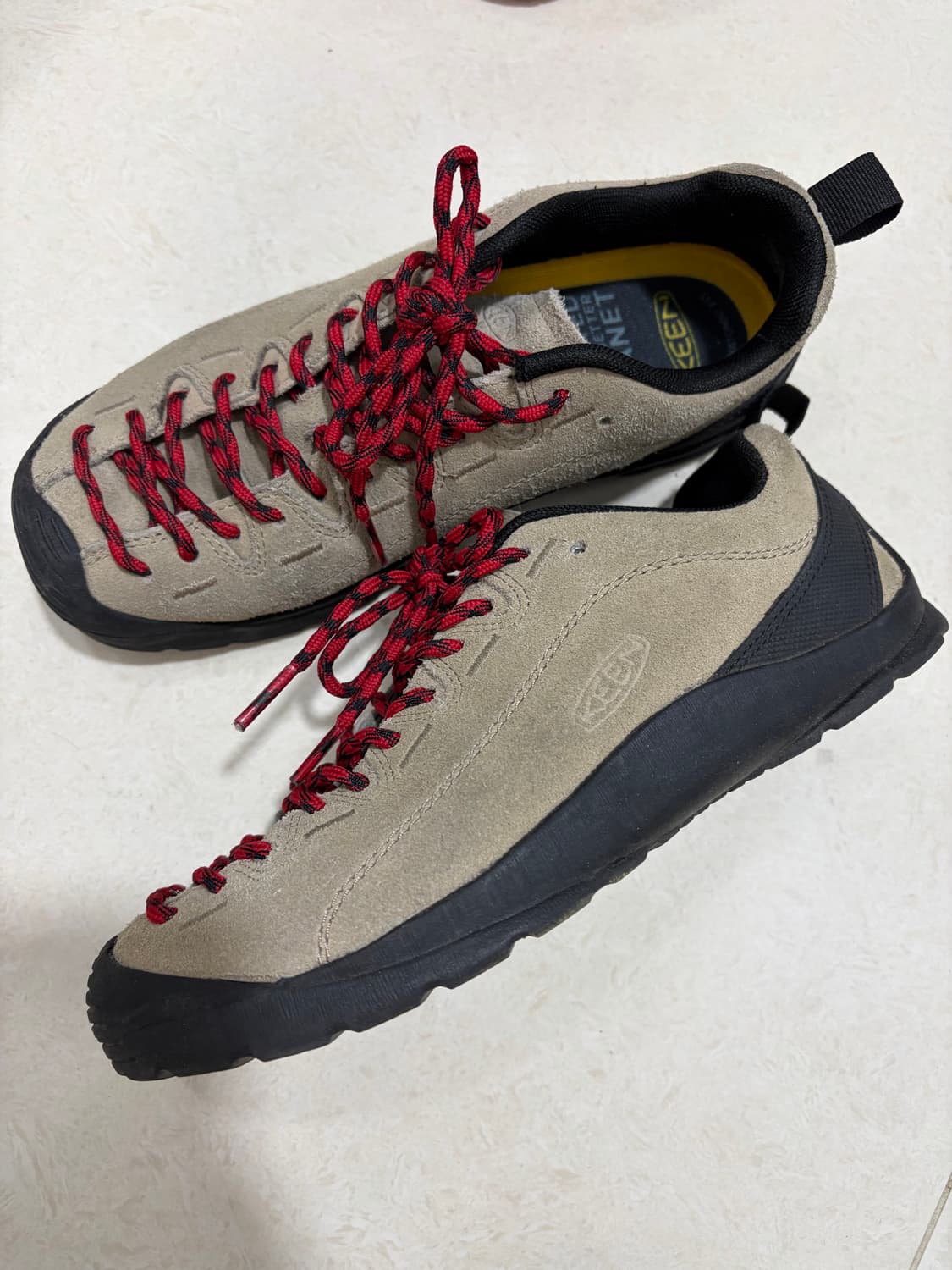 Keen 킨 재스퍼 스웨이드 스니커즈 실버 밍크 245 상품이미지2