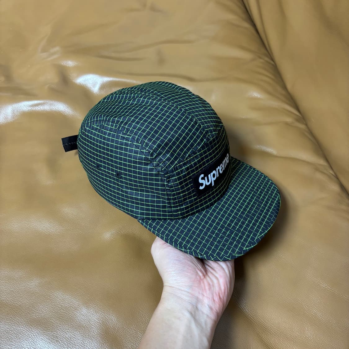 Supreme 슈프림 캠프캡 모자 (Ripstop Black Green) 상품이미지3