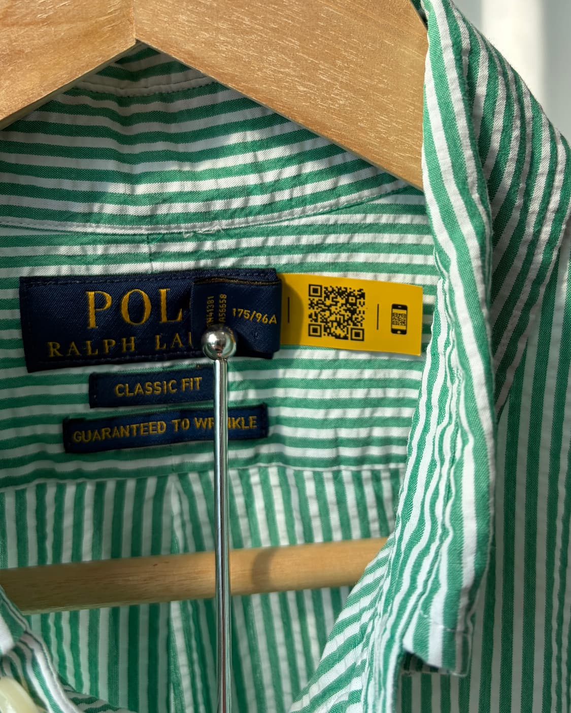 [M]폴로 랄프로렌 시어서커 클래식핏 스트라이프 반팔 셔츠 상품이미지9