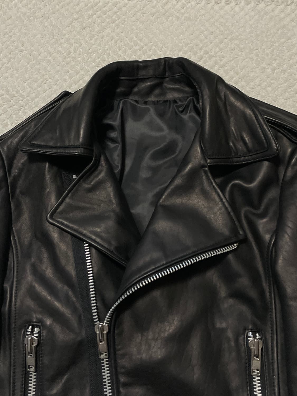 광희시장 웨스턴 무드 램스킨 양가죽 레더 자켓 상품이미지4