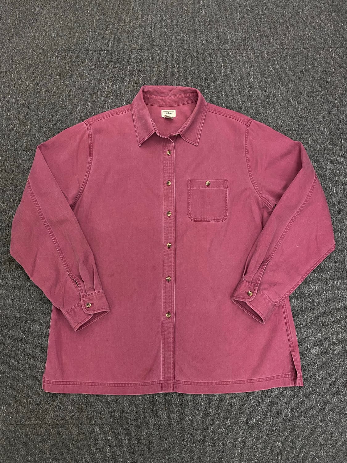L.L.bean 핑크 코튼 셔츠 상품이미지2