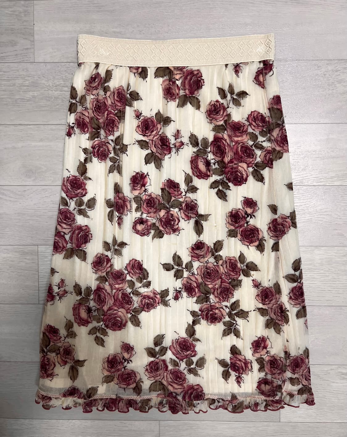 레스트로즈 장미 미디스커트 모리걸 고딕 상품이미지2