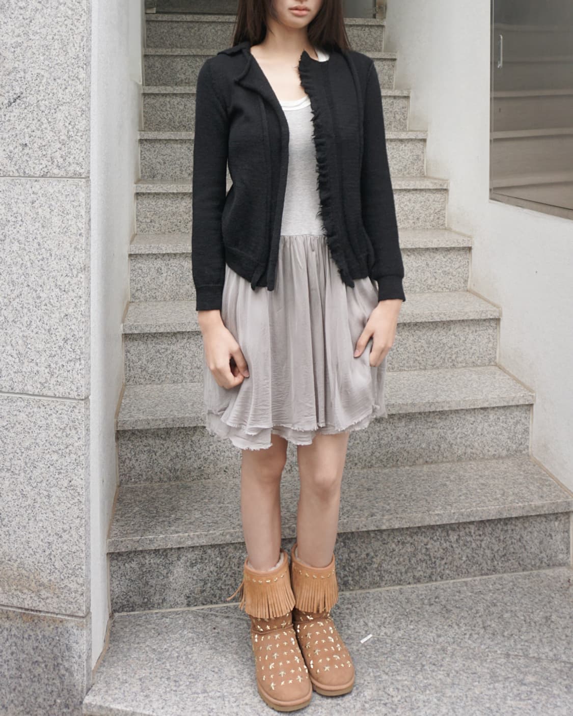 Y’S frayed wool cardigan 상품이미지2