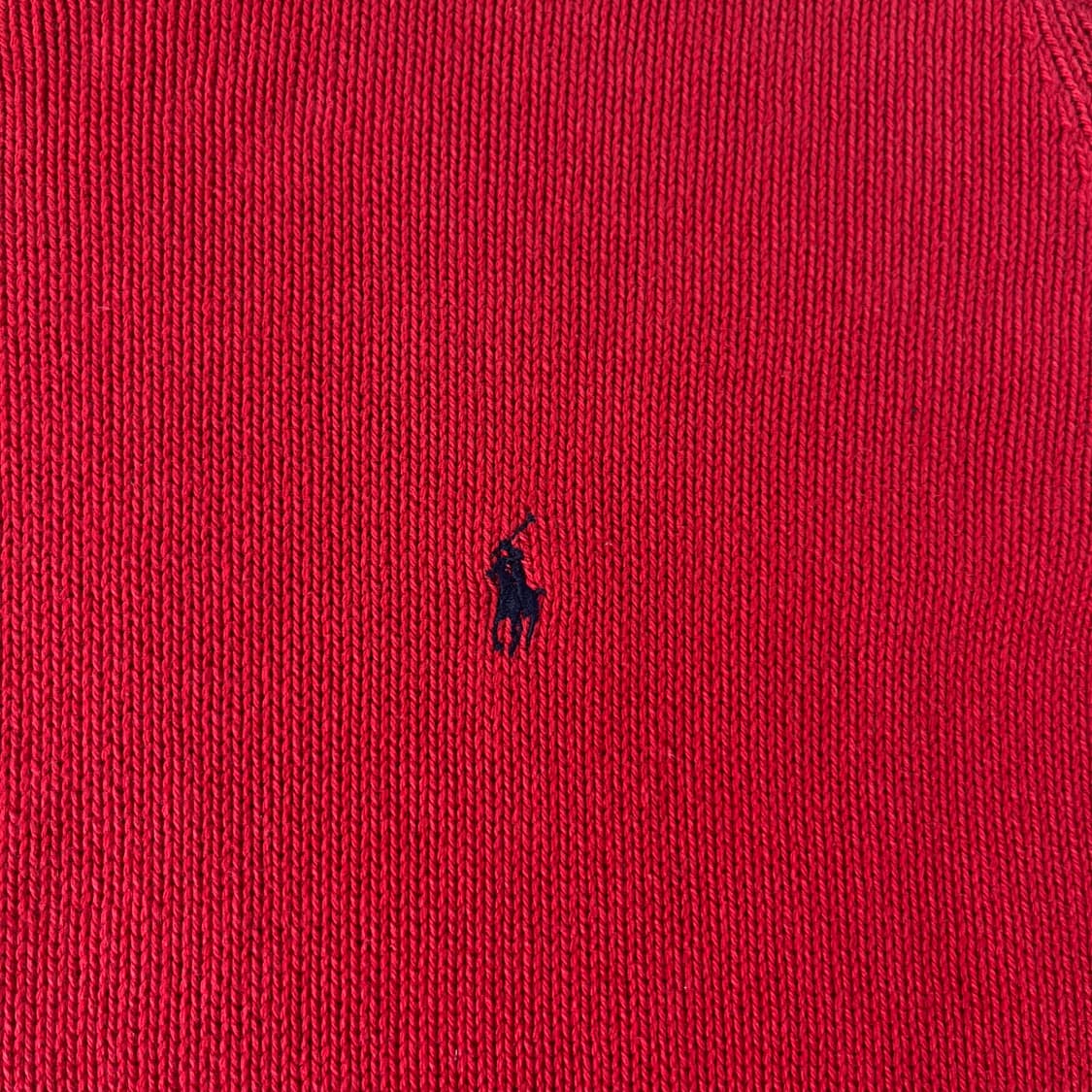 100 폴로랄프로렌 코튼 레드 니트 상품이미지3