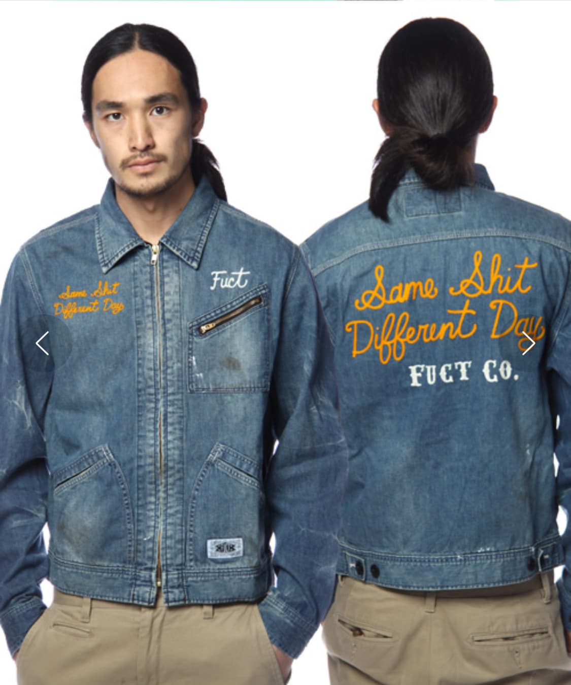 FUCT 퍽트 집업 카펜터 데님 자켓 L 상품이미지8