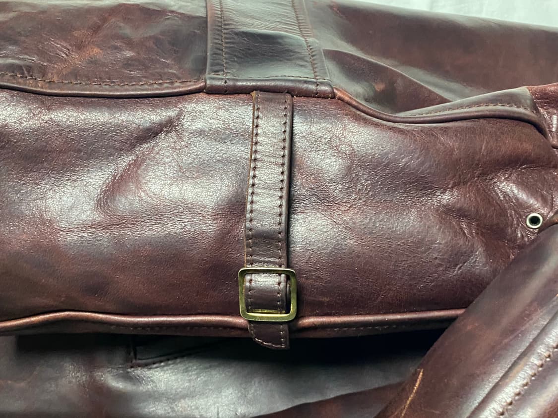 에어로 레더 클로딩 하프벨트 크롬악셀 호스하이드 레더자켓 38Size 상품이미지5