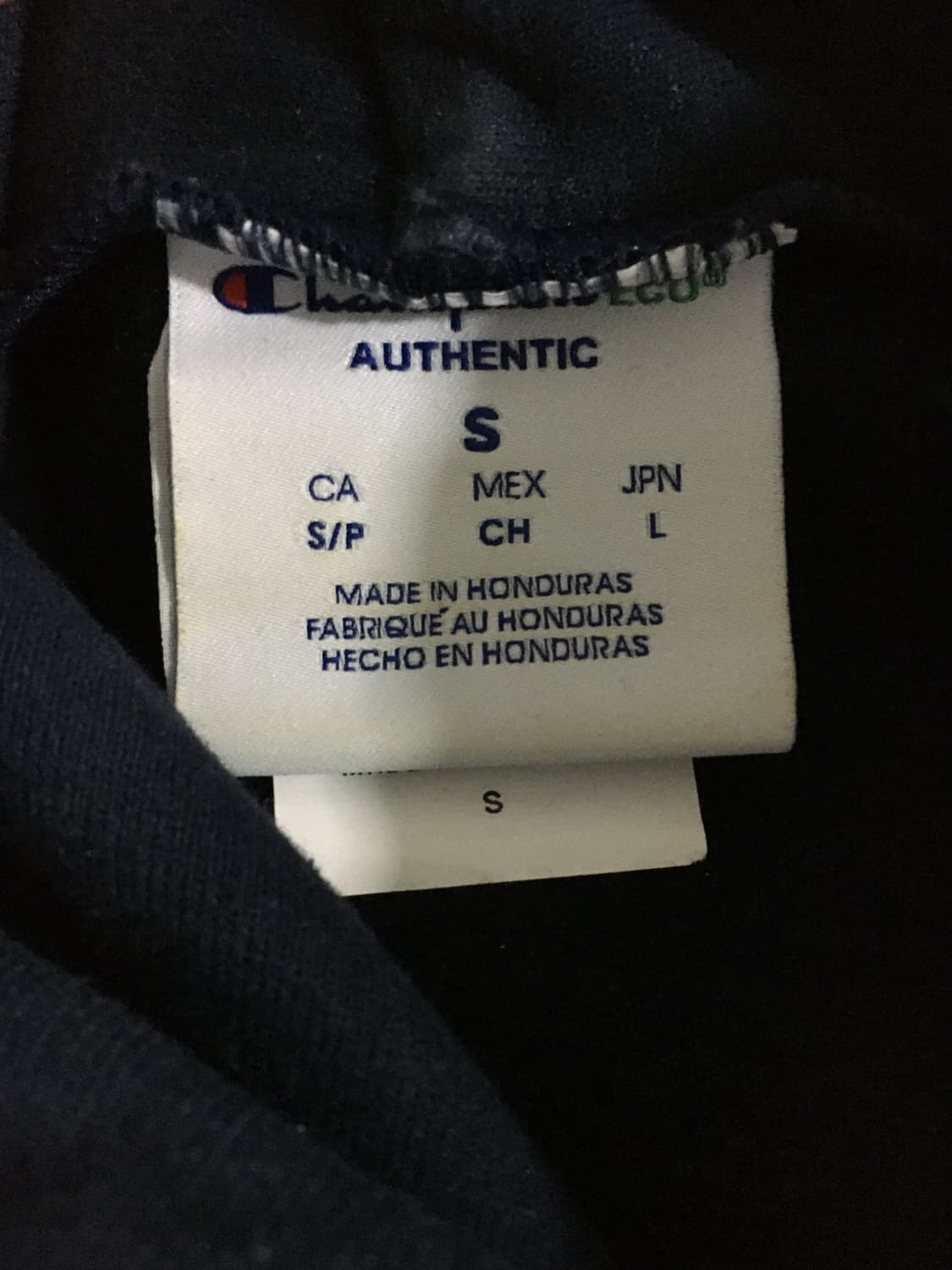 챔피온 네이비 기본 후드티 상품이미지2