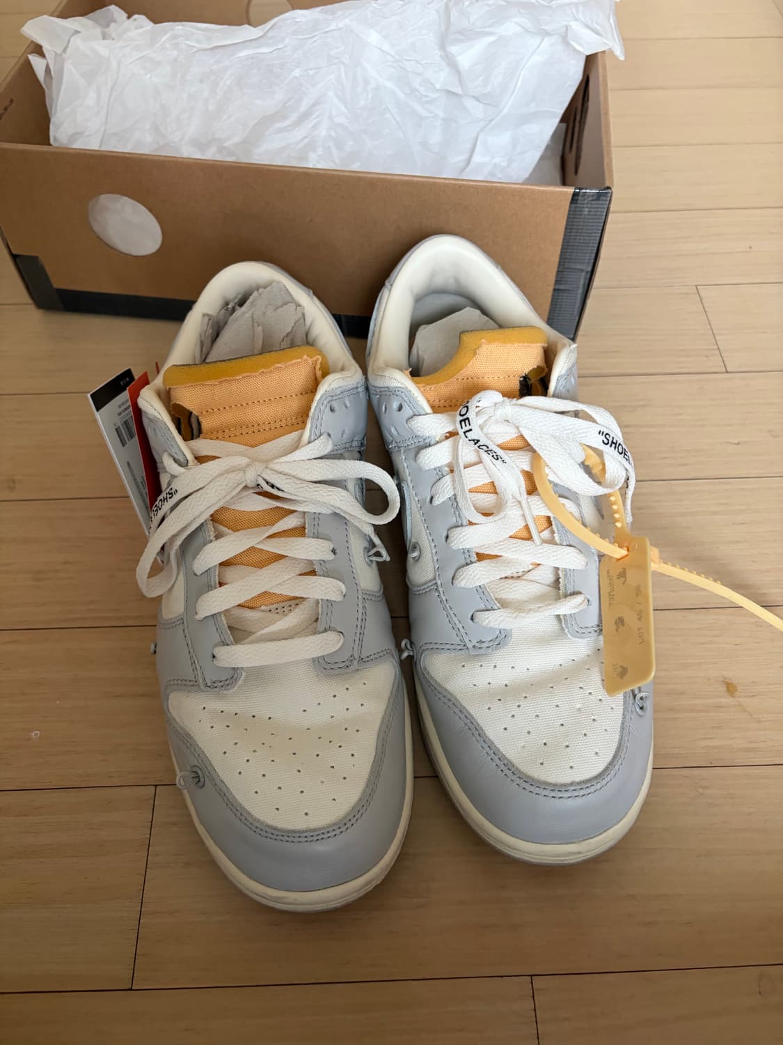 나이키 x 오프화이트 덩크 로우 더 50 - 로트 46 풀셋265사이즈 상품이미지2