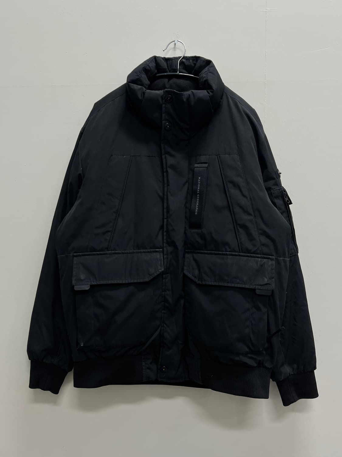 (XL) 내셔널지오그래픽 타루가 구스다운 패딩 봄버 자켓 블랙 상품이미지2