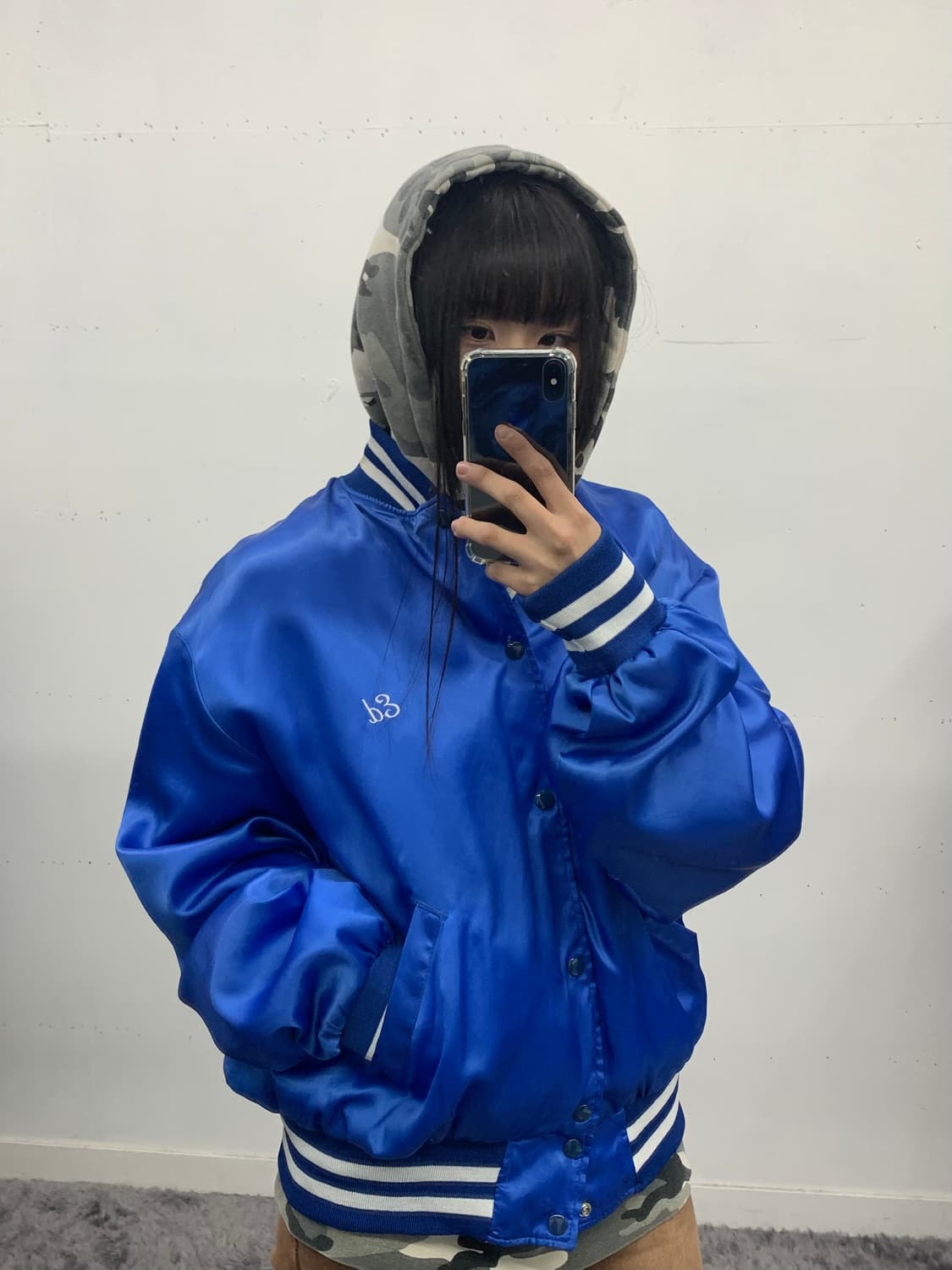 재패니즈 블루 스타디움 자켓 상품이미지1