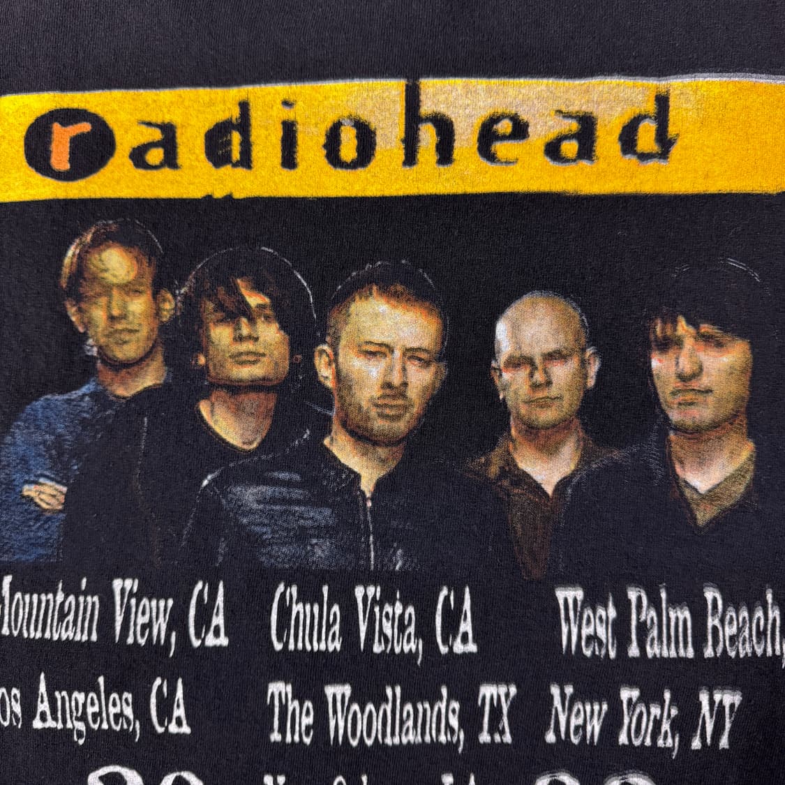 빈티지 2003 Radiohead 라디오헤드 투어 티셔츠 상품이미지8