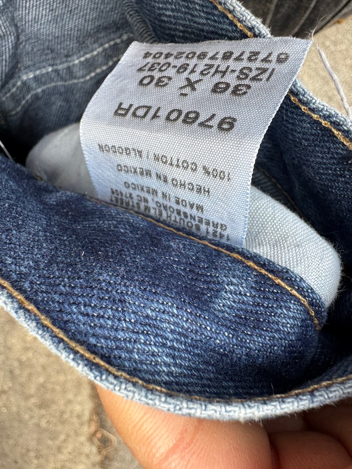 90~00s 랭글러 빈티지 97601dr 데님 팬츠 36 상품이미지7