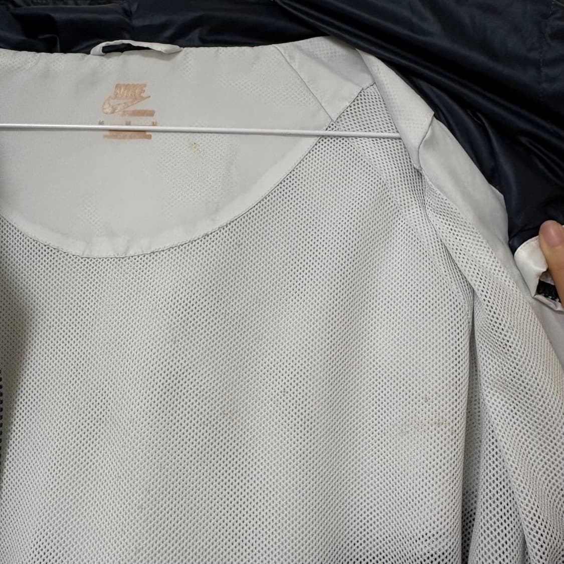희귀) 나이키 윈드러너 배색 바람막이 (네이비 화이트) 상품이미지9