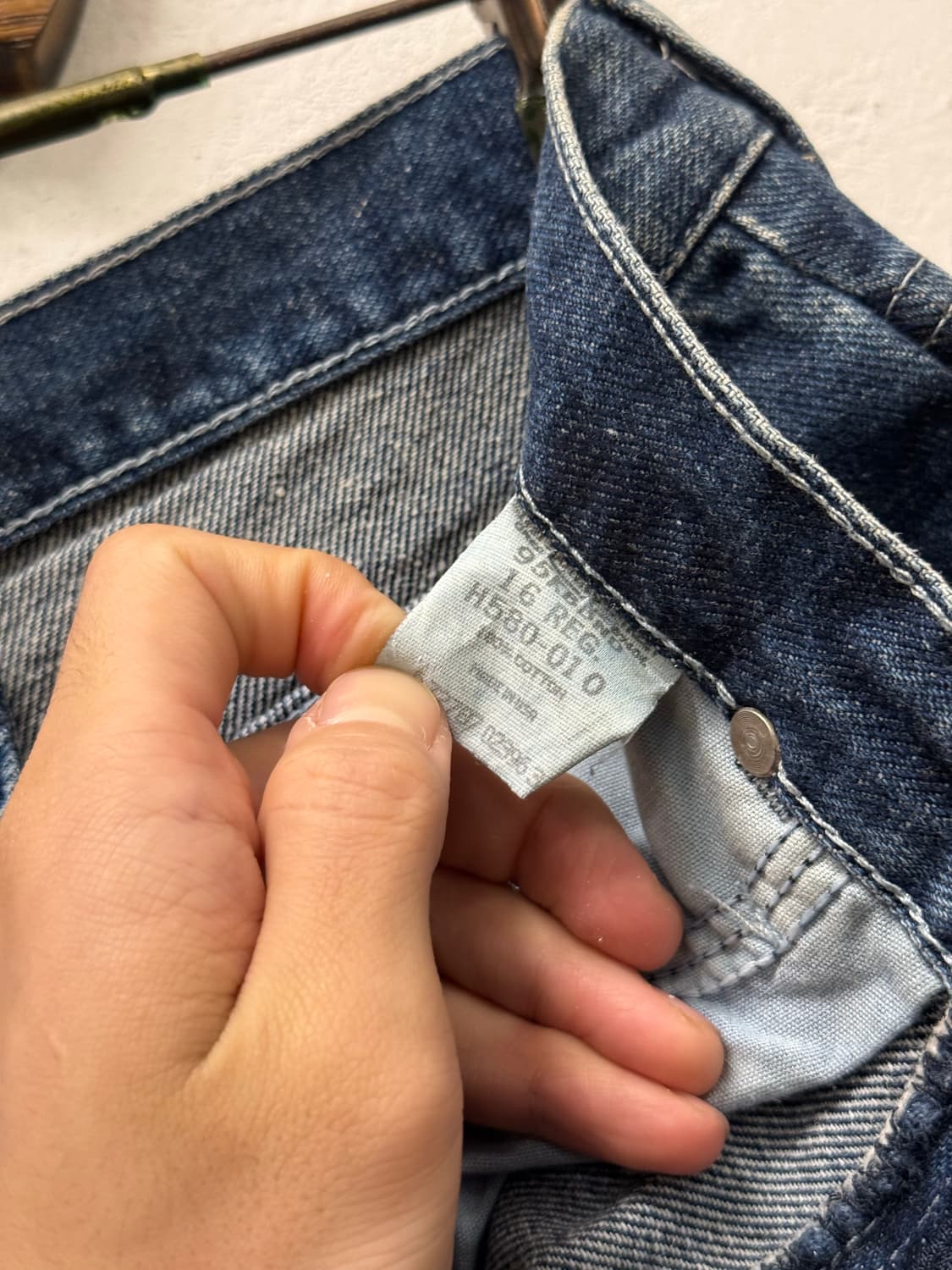 27) USA Wrangler Dark Blue Straight Deni 상품이미지7