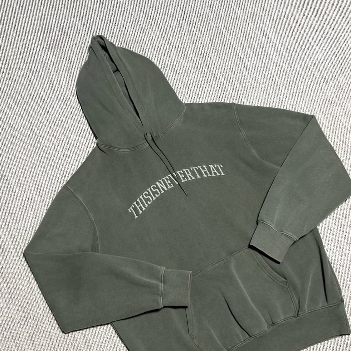 [XL] Thisisneverthat 디스이즈네버댓 카키 기모 후드티 상품이미지2