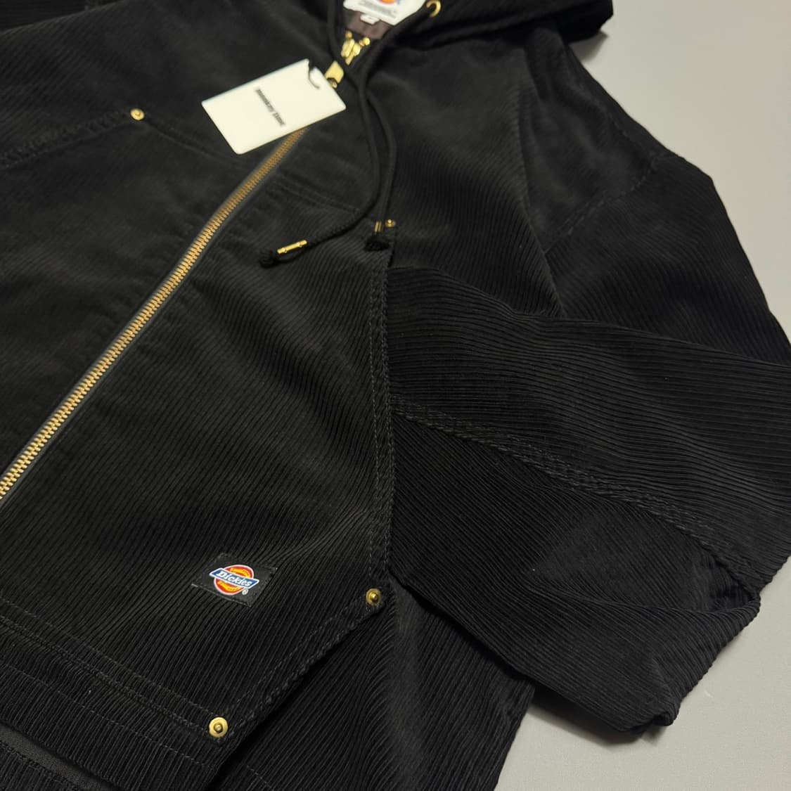디키즈 x monkey time 19fw 블랙 코듀로이 후드 쇼트 자켓 상품이미지6