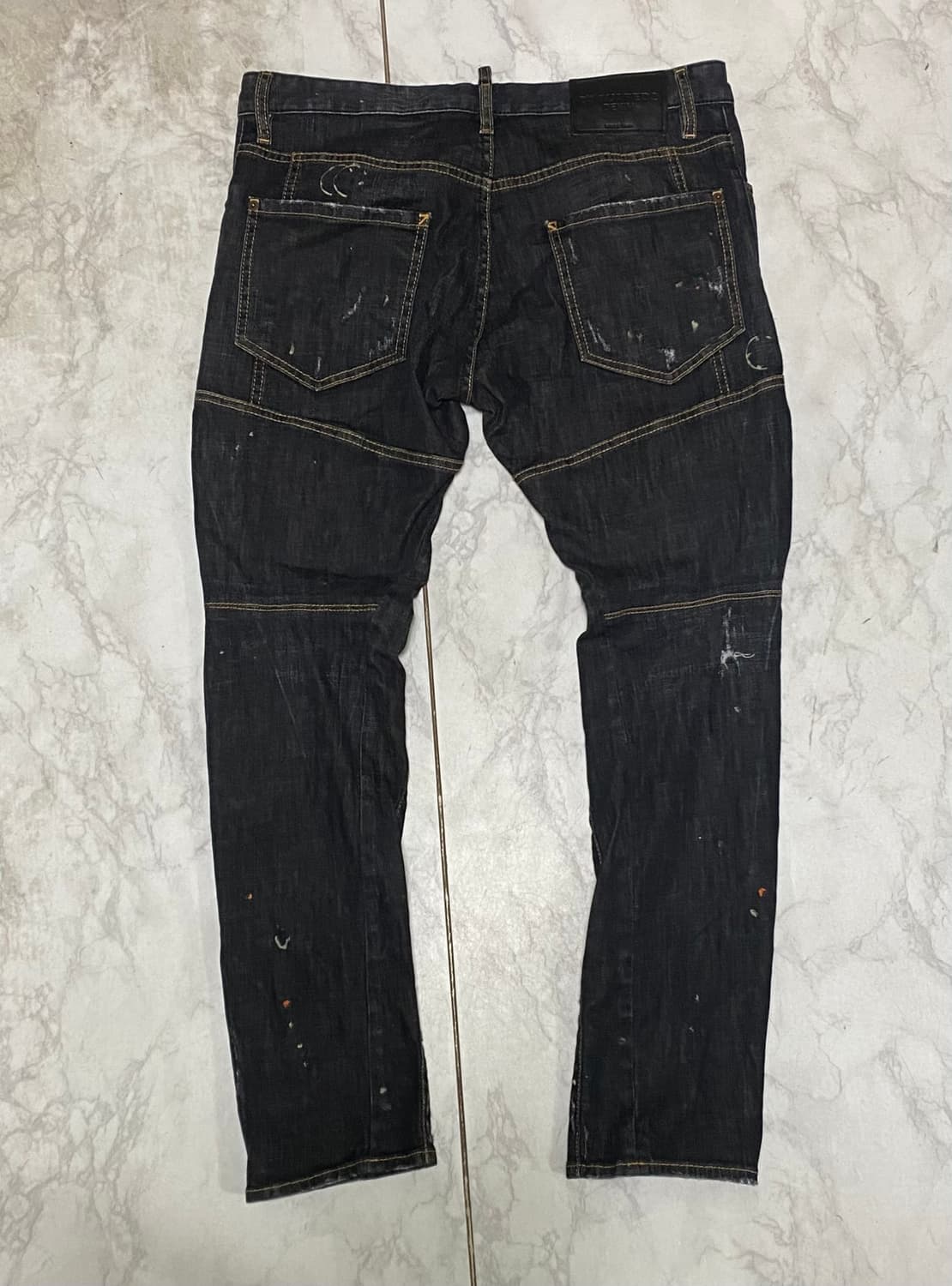 디스퀘어드2 블랙 워싱 데님 청바지 34 인치 상품이미지3