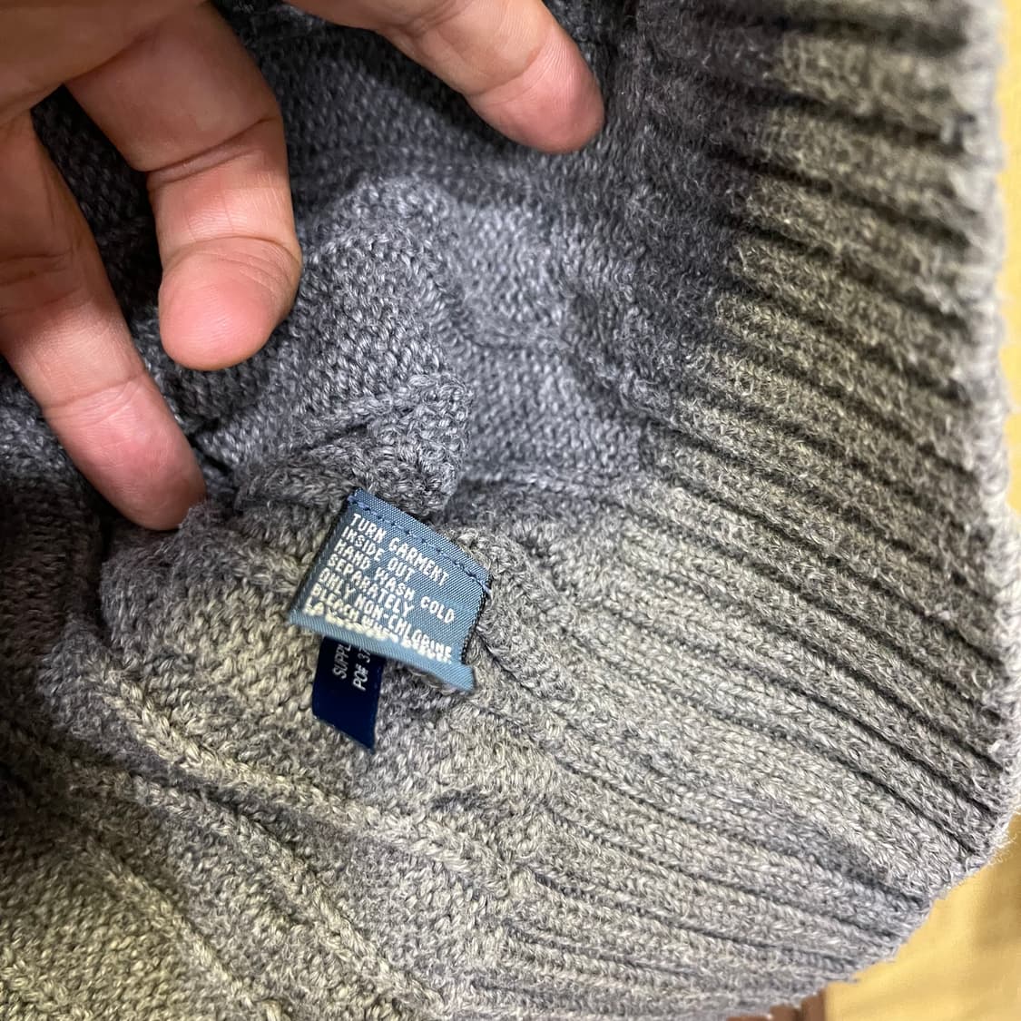 폴로 꽈배기 니트 상품이미지6