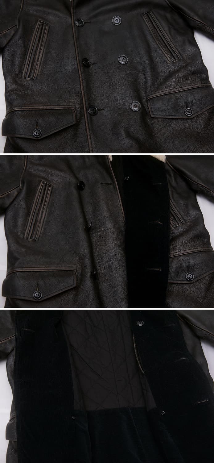 랄프로렌 데님앤서플라이 버팔로 가죽 무스탕 코트 (L / 105+) 상품이미지6