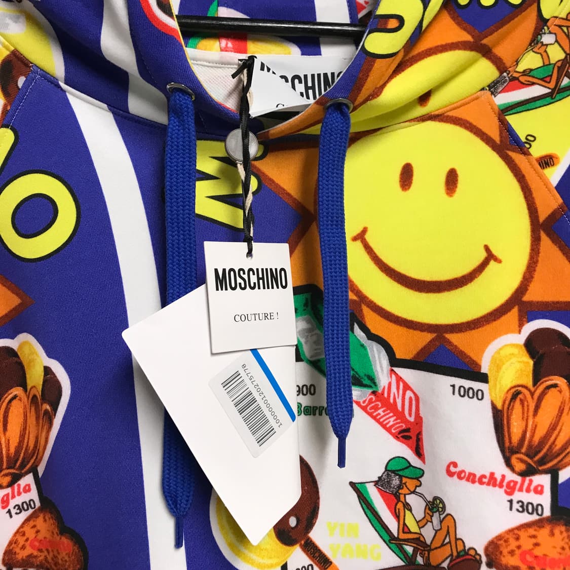 모스키노 패턴 후드티 새상품 50 상품이미지5