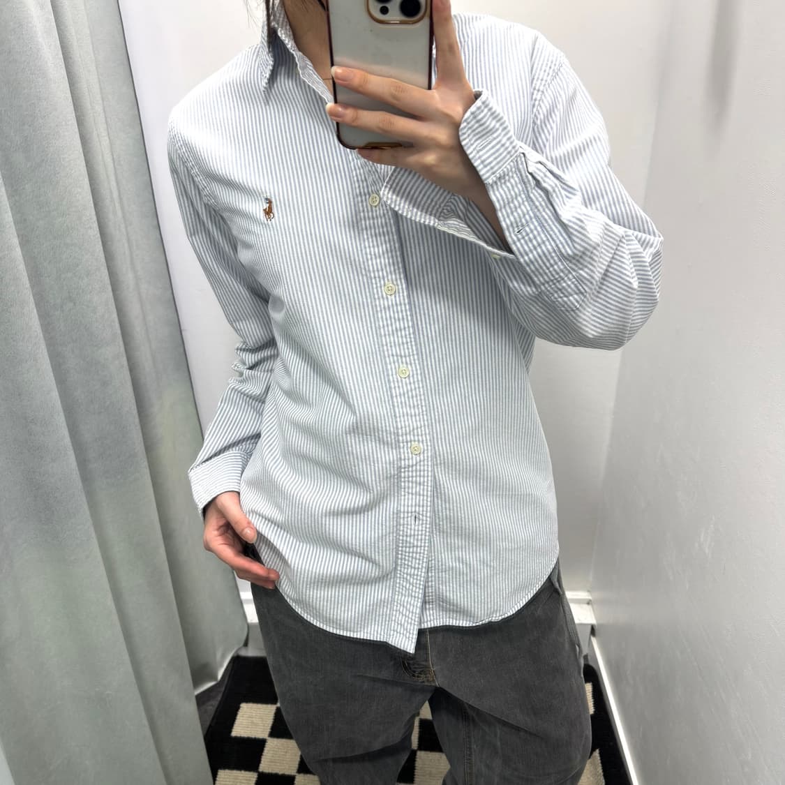 랄프로렌 블루 스트라이프 셔츠 상품이미지2