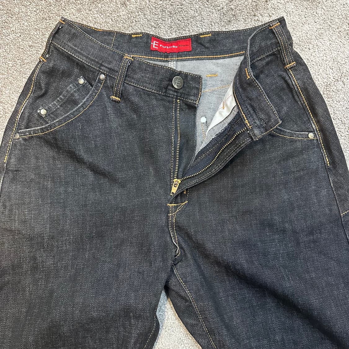 에드윈 E-FUNCTION 엔지니어드 흑청 데님 팬츠(30) 상품이미지2