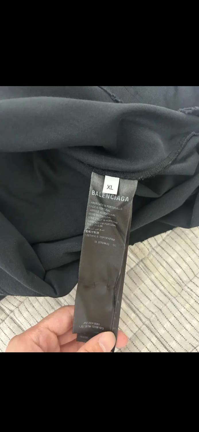 [XL] 발렌시아가 테이프 로고 반팔 티셔츠  상품이미지4