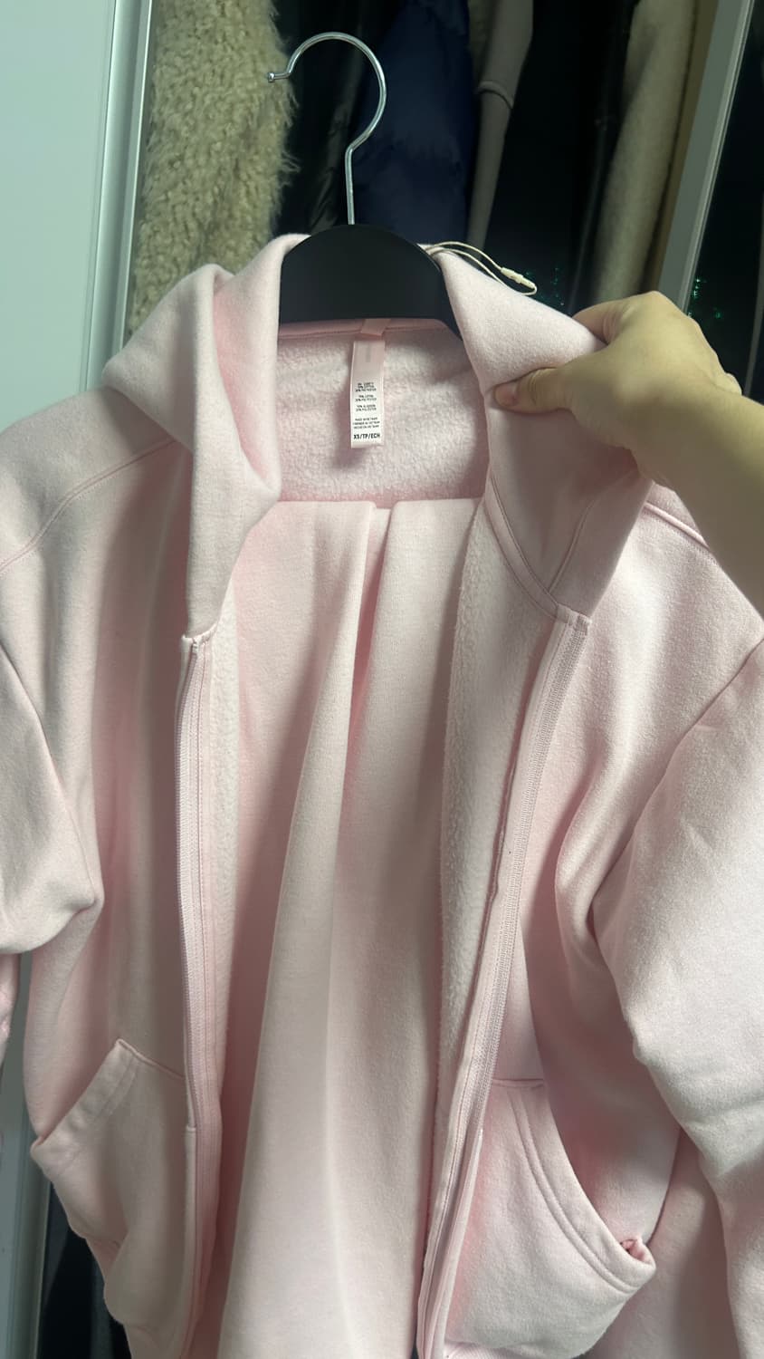 스킴스 체리블러섬 연핑크 딸기우유 핑크 후드집업 조거 세트 상품이미지3